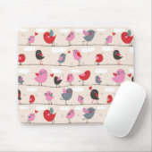 Vögel in Liebe Mousepad (Mit Mouse)