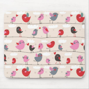 Vögel in Liebe Mousepad