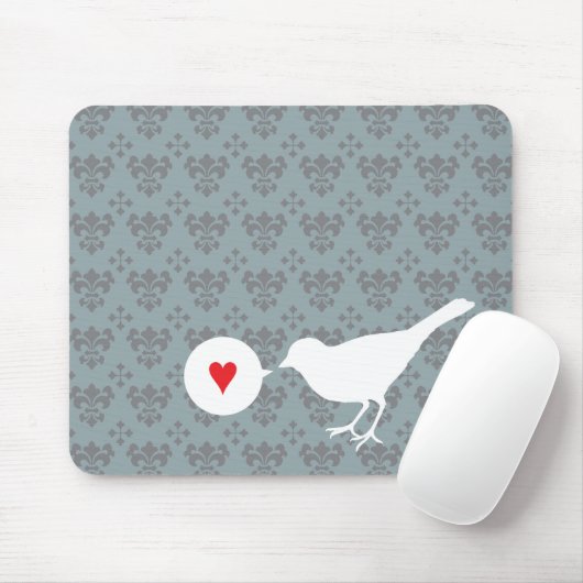 Vogel in Liebe mousepad (Mit Mouse)
