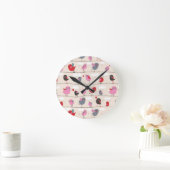 Vögel in Liebe Runde Wanduhr (Zuhause)