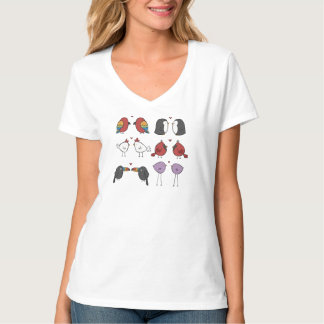 Vögel in Liebe T-Shirt