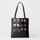Vögel in Liebe  Tasche (Vorderseite)
