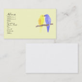 Vögel in Liebe Visitenkarten Visitenkarte (Vorne/Hinten)