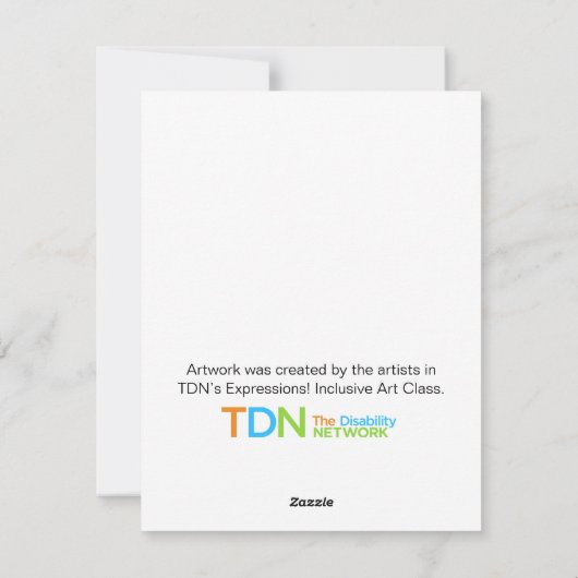 Vogel in Mitten Feiertagskarte (Rückseite)