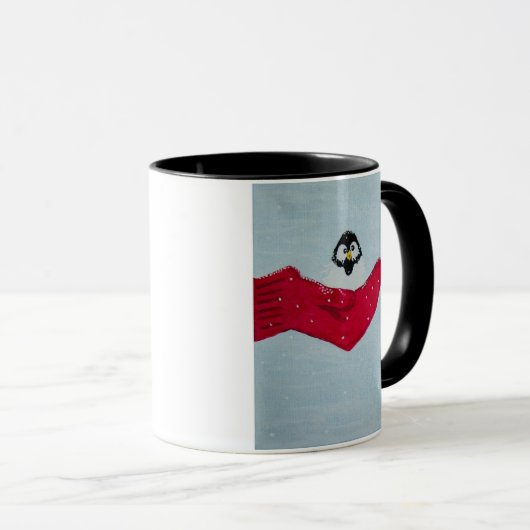Vogel in Mitten Tasse (VorderseiteRechts)