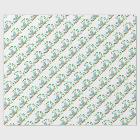 Vogel in Nest Geschenkpapier (Flach)