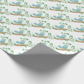 Vogel in Nest Geschenkpapier (Ecke)