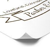 Vögel in Oak Tree Herz Fingerprint Gästebuch (Ecke)