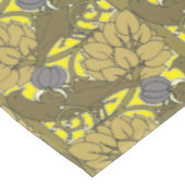 Vögel in Obstbaummuster von Voysey Tischdecke (Schrägansicht)