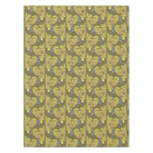 Vögel in Obstbaummuster von Voysey Tischdecke (Vorderseite)