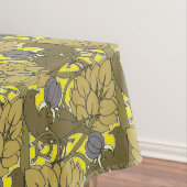 Vögel in Obstbaummuster von Voysey Tischdecke (Beispiel)