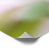 Vogel in rosa Blossom Tree Poster (Ecke)