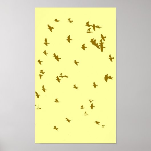 Vögel in Sky Poster (Vorne)