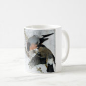 Vogel in Snow, Bruno Liljefors Kaffeetasse (VorderseiteRechts)