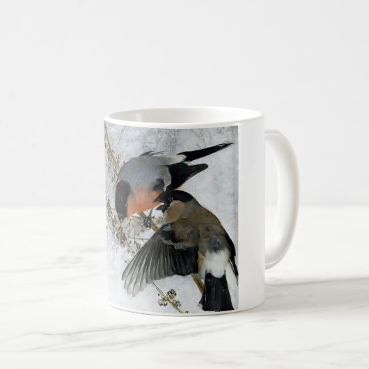 Vogel in Snow, Bruno Liljefors Kaffeetasse (VorderseiteRechts)