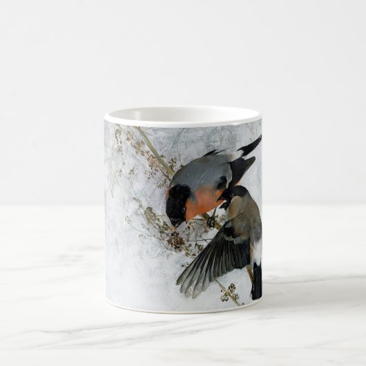 Vogel in Snow, Bruno Liljefors Kaffeetasse (Mittel)