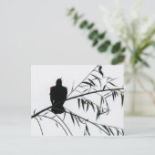 Vogel in Song Postkarte (Stehend Vorderseite)