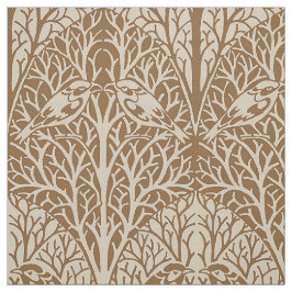Vögel in Thicket, Mellow Brown Stoff