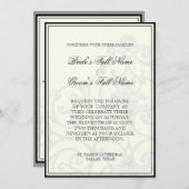 Vögel in Wirbel - Einladung zur Hochzeit (Vorne/Hinten)