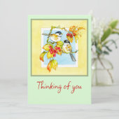 Vögel jederzeit Karte (Stehend Vorderseite)