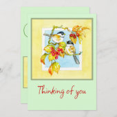 Vögel jederzeit Karte (Vorne/Hinten)