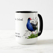 Vogel-Kaffee-Tasse Neuseelands gebürtige Tasse (VorderseiteRechts)
