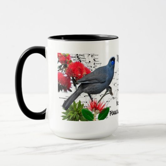 Vogel-Kaffee-Tasse Neuseelands gebürtige Tasse (Links)