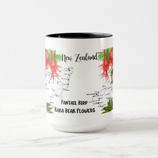 Vogel-Kaffee-Tasse Neuseelands gebürtige Tasse (Zentrum)