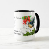 Vogel-Kaffee-Tasse Neuseelands gebürtige Tasse (VorderseiteRechts)