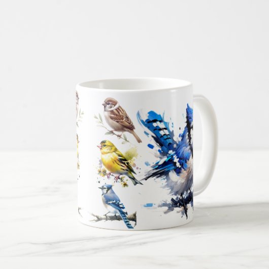 Vögel Kaffeetasse (VorderseiteRechts)