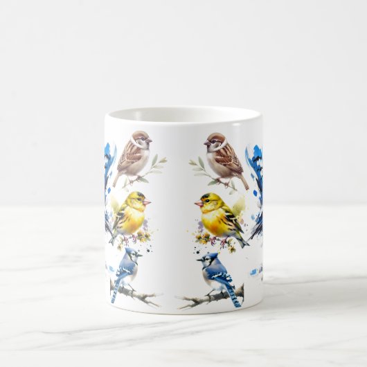 Vögel Kaffeetasse (Mittel)