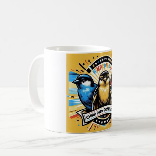 Vögel Kaffeetasse (Vorderseite Links)
