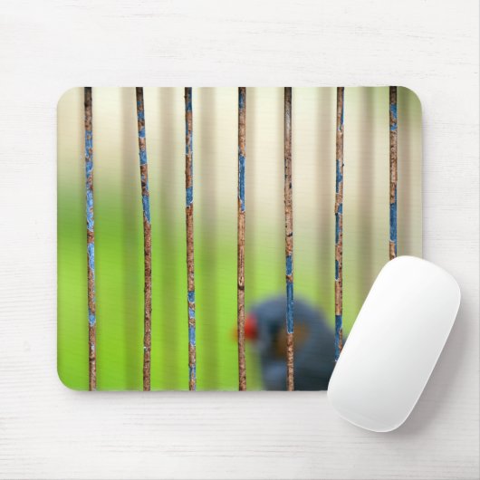 Vögel, Käfig, Bars Mousepad (Mit Mouse)