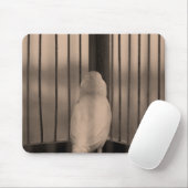 Vögel, Käfig, Bars Mousepad (Mit Mouse)