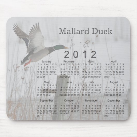 Vogel-Kalender 2012 Mousepad (Vorne)