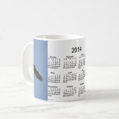 Vogel-Kalender-Kaffee-Tasse 2014 Kaffeetasse (Vorderseite Links)