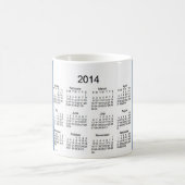 Vogel-Kalender-Kaffee-Tasse 2014 Kaffeetasse (Mittel)