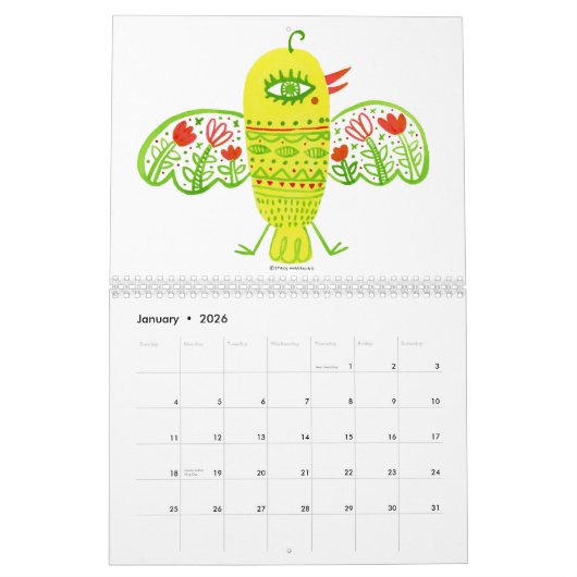 Vogel-Kalender Kalender (Jan 2026)