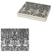 Vögel, Kaninchen floral - William Morris Gummistempel (Stempel)