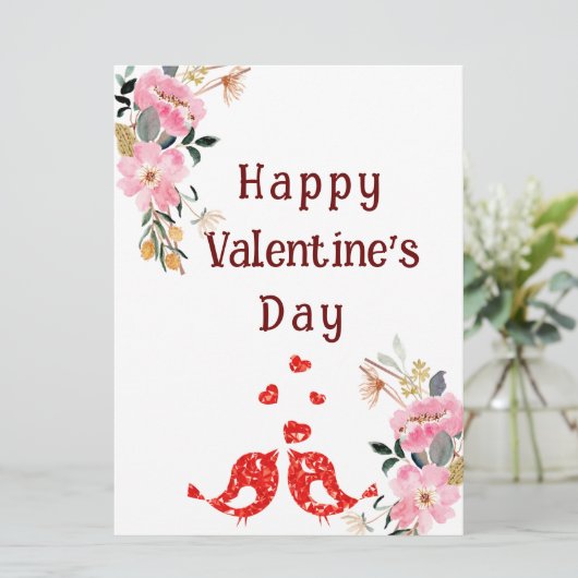 Vögel Karte (Stehend Vorderseite)