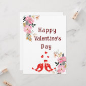 Vögel Karte (Vorderseite/Rückseite Beispiel)