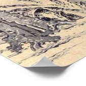 Vögel, Katzen und Hunde, Itō Jakuchū Poster (Ecke)