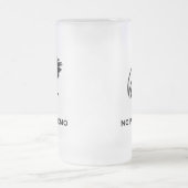 Vogel kein Problem Mattglas Bierglas (Mittel)