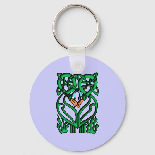 Vögel keltisch schlüsselanhänger (Vorderseite)