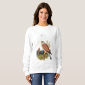 Vögel Kestrel-Falke-Johns Gould von Großbritannien Sweatshirt (Vorne ganz)
