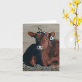 Vogel-Kopf Karte (Gelbe Blume)