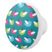 Vögel kopieren Blau Keramikknauf (Rechts)