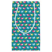 Vögel kopieren Blau Kleine Geschenktüte (Vorderseite)