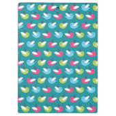 Vögel kopieren Blau Klemmbrett (Rückseite)