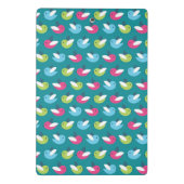 Vögel kopieren Blau Mini Klemmbrett (Rückseite)